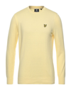 Lyle & Scott Sweaters In Yellow