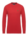Lyle & Scott Sweaters In Red
