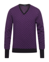 Drumohr Sweaters In Dark Purple