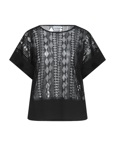 Ballantyne Woman Sweater Black Size 8 Viscose, Polyester