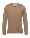 Daniele Alessandrini Sweaters In Camel