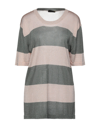 Roberto Collina Woman Sweater Sage Green Size M Viscose, Metallic Polyester