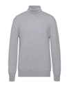 Alpha Studio Turtlenecks In Light Grey