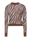 Weili Zheng Sweaters In Camel