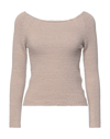 Alpha Studio Sweaters In Beige