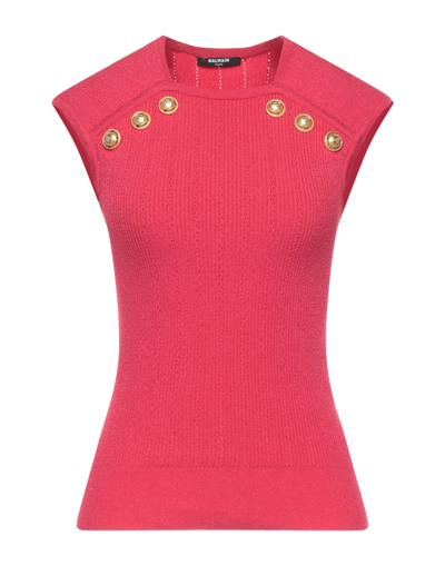 Balmain Sweaters In Fuchsia