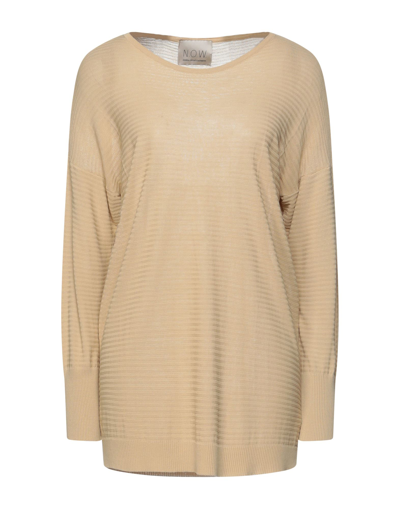 N.o.w. Andrea Rosati Cashmere Sweaters In Beige