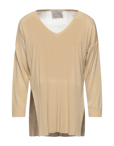 N.o.w. Andrea Rosati Cashmere Sweaters In Beige