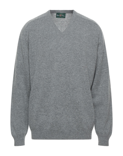 Alan Paine Sweaters In Grey