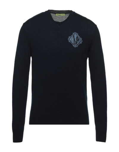 Versace Jeans Sweaters In Dark Blue