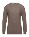 Daniele Alessandrini Sweaters In Khaki