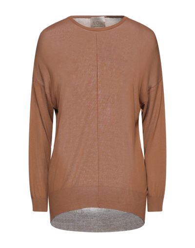 N.o.w. Andrea Rosati Cashmere Sweaters In Brown