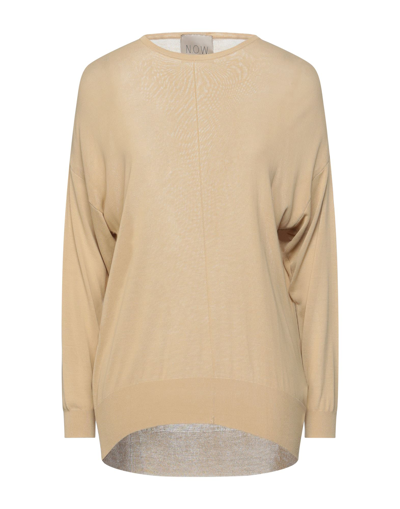 N.o.w. Andrea Rosati Cashmere Sweaters In Beige