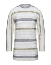 JIL SANDER JIL SANDER MAN SWEATER IVORY SIZE 42 LINEN, COTTON, POLYAMIDE,14106353QW 1