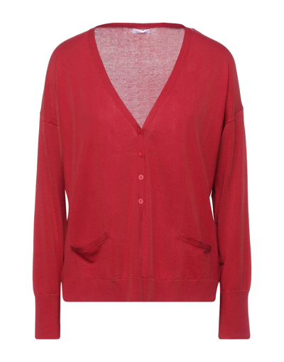 Rossopuro Cardigans In Brick Red