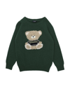 Il Gufo Kids' Sweaters In Emerald Green