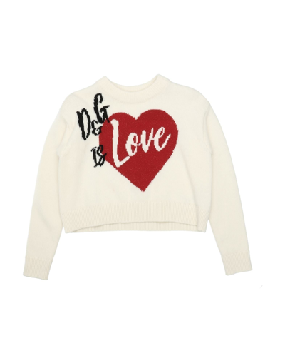 Dolce & Gabbana Kids' Sweaters In Ivory