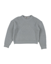Pinko Up Kids' Sweaters In Light Grey
