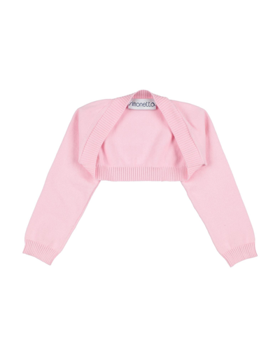 Simonetta Kids' Wrap Cardigans In Pink