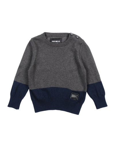 Fred Mello Kids' Sweaters In Lead