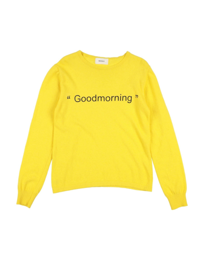 Vicolo Babies'  Toddler Girl Sweater Yellow Size 6 Wool, Viscose, Polyamide, Cashmere