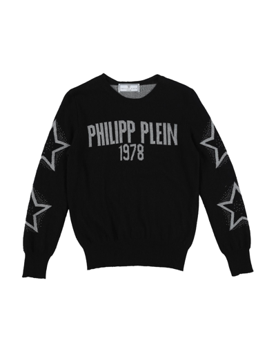 Philipp Plein Kids' Sweaters In Black