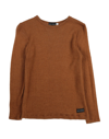 Skill Officine Kids' Sweaters In Brown