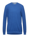 Seventy Sergio Tegon Sweaters In Bright Blue