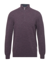 Gran Sasso Turtlenecks In Deep Purple