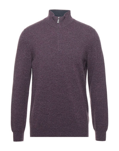 Gran Sasso Turtlenecks In Deep Purple