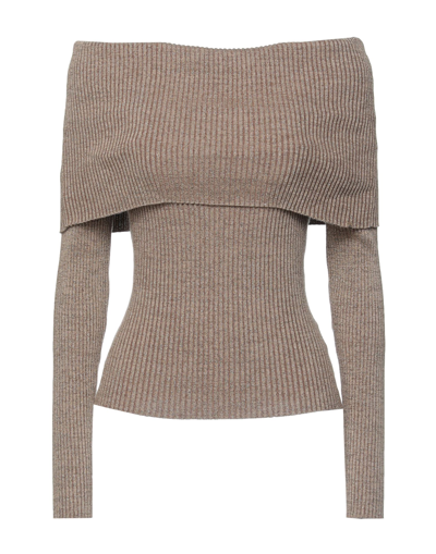 Elisabetta Franchi Sweaters In Beige
