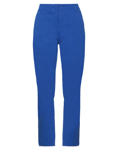 Armani Exchange Pants In Bright Blue
