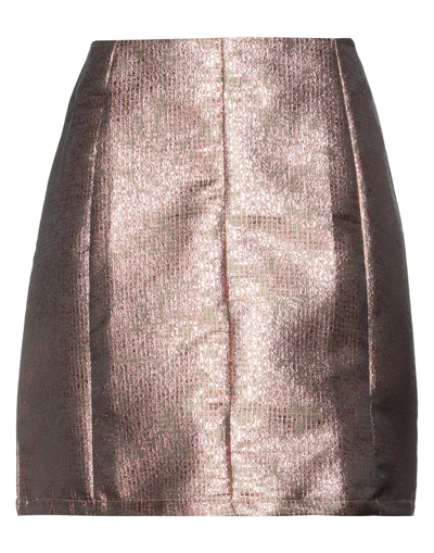 Glamorous Mini Skirts In Copper