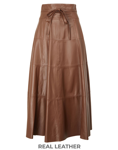 8 By Yoox Long Skirts In Brown