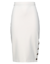 Elisabetta Franchi Midi Skirts In Ivory