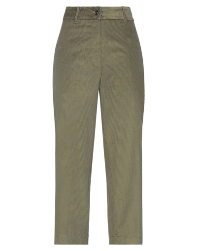 Nine:inthe:morning Nine In The Morning Woman Pants Military Green Size 30 Cotton, Elastane