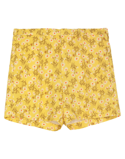 Ndegree21 Woman Shorts & Bermuda Shorts Yellow Size 10 Viscose