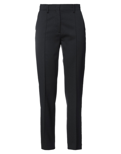 Valentino Solid Pleated Pants In Black