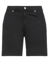 Twenty Easy By Kaos Woman Shorts & Bermuda Shorts Black Size 30 Cotton, Elastane