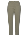 Merci .., Woman Pants Military Green Size 4 Cotton, Elastane