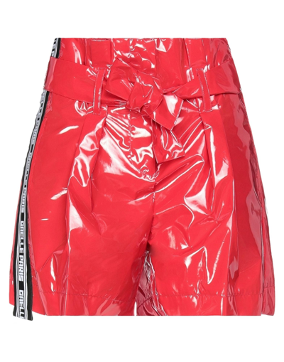 Gaelle Paris Gaëlle Paris Woman Shorts & Bermuda Shorts Red Size 4 Polyurethane, Cotton