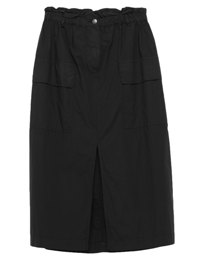 8pm Midi Skirts In Black