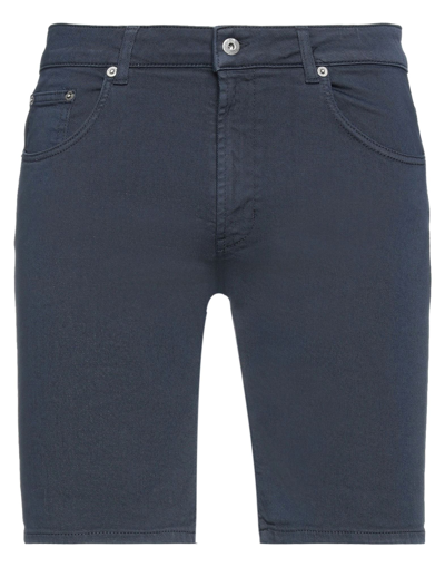 Dondup Man Shorts & Bermuda Shorts Midnight Blue Size 29 Cotton, Elastomultiester, Elastane In Blue