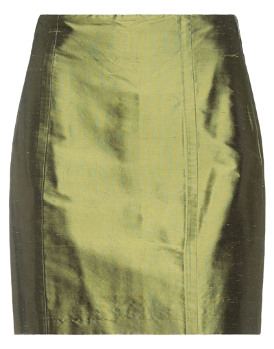 Mauro Grifoni Mini Skirts In Military Green
