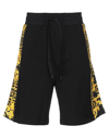 Versace Jeans Couture Side Print Track Shorts In Black
