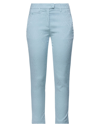 Dondup Woman Pants Pastel Blue Size 29 Cotton, Viscose, Elastane