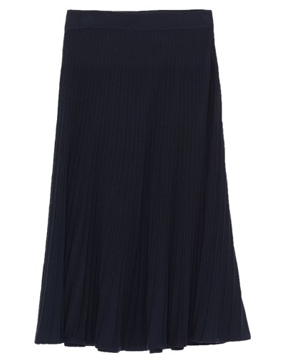 Bruno Manetti Midi Skirts In Dark Blue