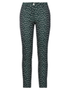 BRIAN DALES BRIAN DALES WOMAN PANTS DARK GREEN SIZE 12 COTTON, POLYAMIDE, ELASTANE,36946236SM 4