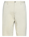 Pt Torino Beige Cotton Bermuda Shorts In Beige