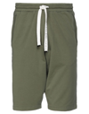 Daniele Fiesoli Man Shorts & Bermuda Shorts Military Green Size Xxl Cotton, Elastane